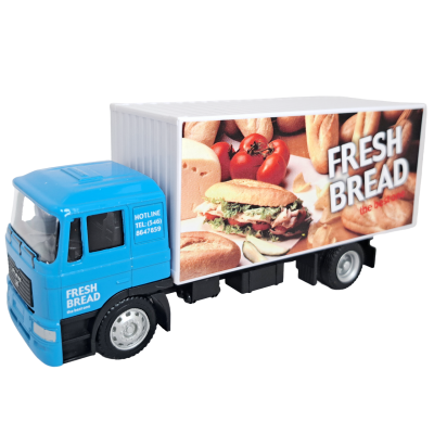 Грузовик MAN доставки продуктов коллекционная машинка масштаб 1:64