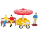 Автодом с фигурками набор коллекционная машинка масштаб 1:64