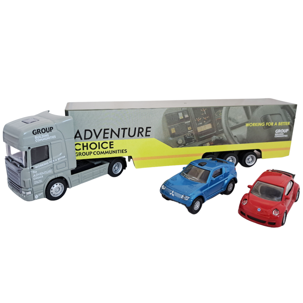 Фура Scania с машинками набор коллекционных автомобилей масштаб 1:64