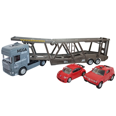 Автовоз Scania с машинками набор коллекционных автомобилей масштаб 1:64