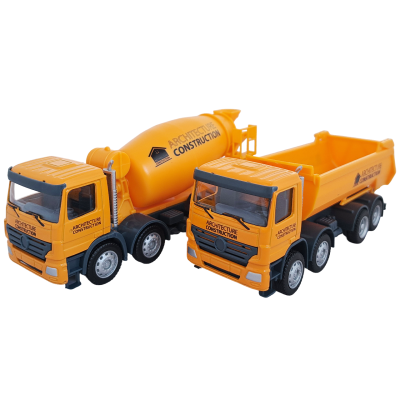 Бетономешалка и самосвал игрушечные набор 1:64
