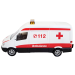 Фургон скорой помощи коллекционная машинка масштаб 1:64