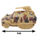 Военный фургон с прицепом и лодкой коллекционный набор 1:64